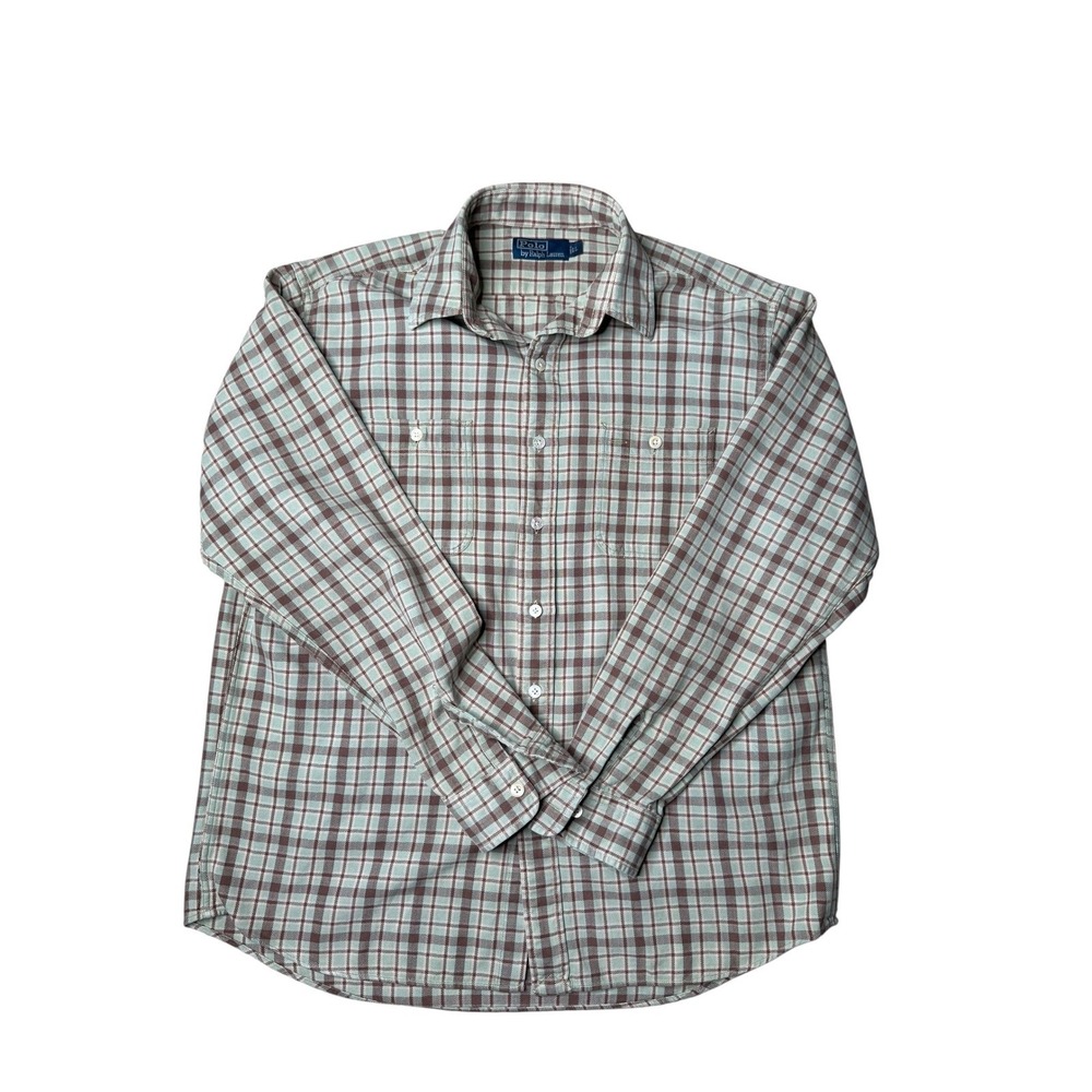 Polo by Ralph Lauren Mens Plaid Long Sleeve Button Down Shirt